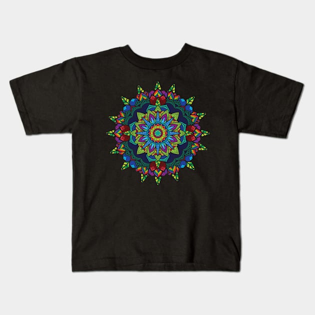 Southern Mandala Kids T-Shirt by BeCreativeHere